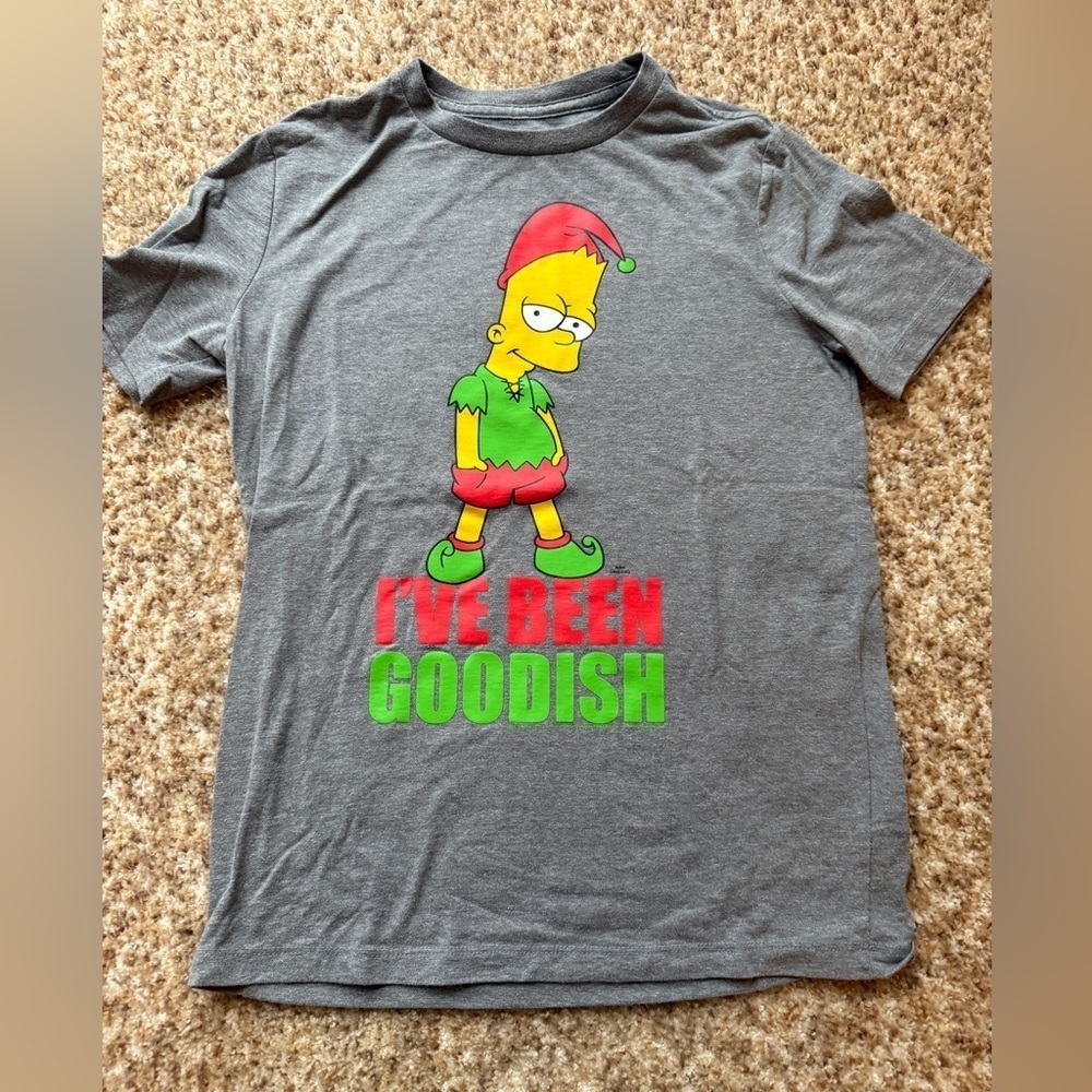 Bart Simpson Christmas T-shirt youth size large
